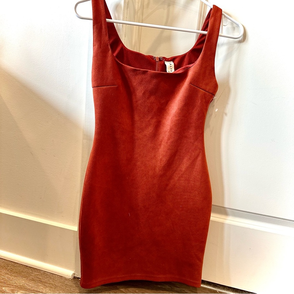 Salty Rust Red Bodycon Mini Dress | Women’s Small